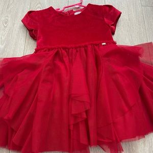 Mayoral red dress sz 4